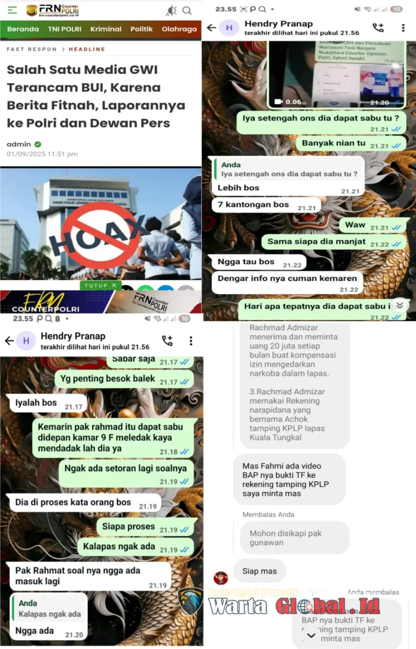 INVESTIGASI WARTA GLOBAL: FAKTA LAPANGAN PATAHKAN OPINI AGUS FLORES, GWI TEGAKKAN UU PERS