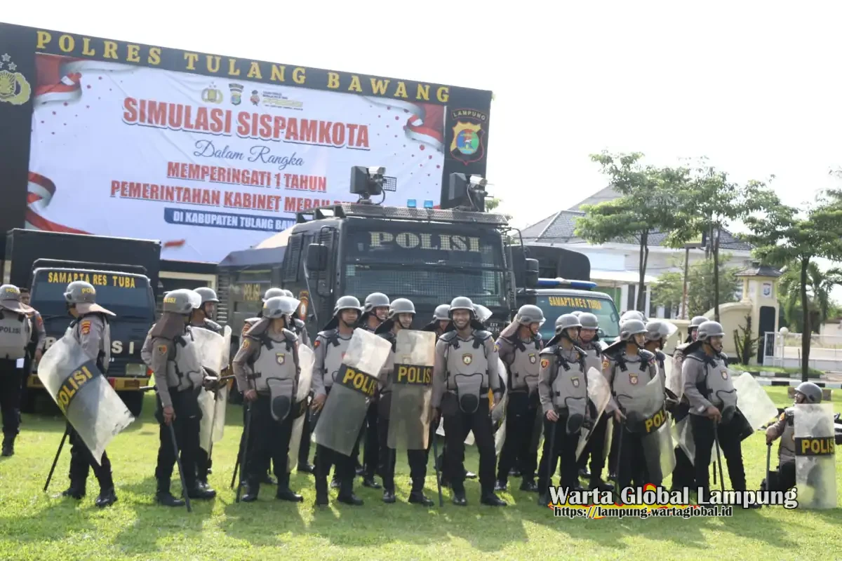 Simulasi atau kejadian nyata, polres tulang bawang unjuk kemampuan tangani situasi  kontijensi,
