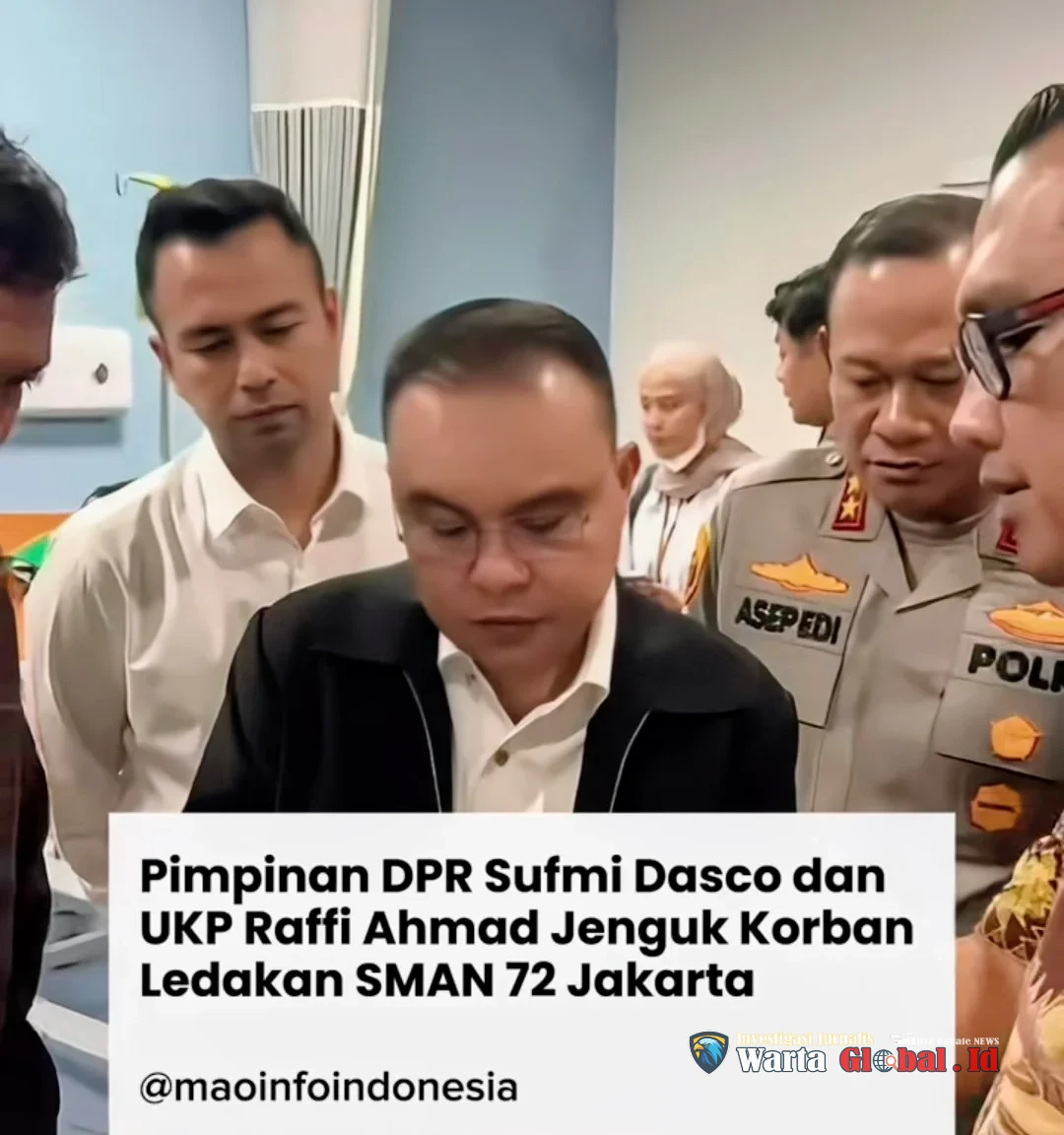 Sufmi Dasco Jenguk Korban Ledakan SMAN 72 Jakarta