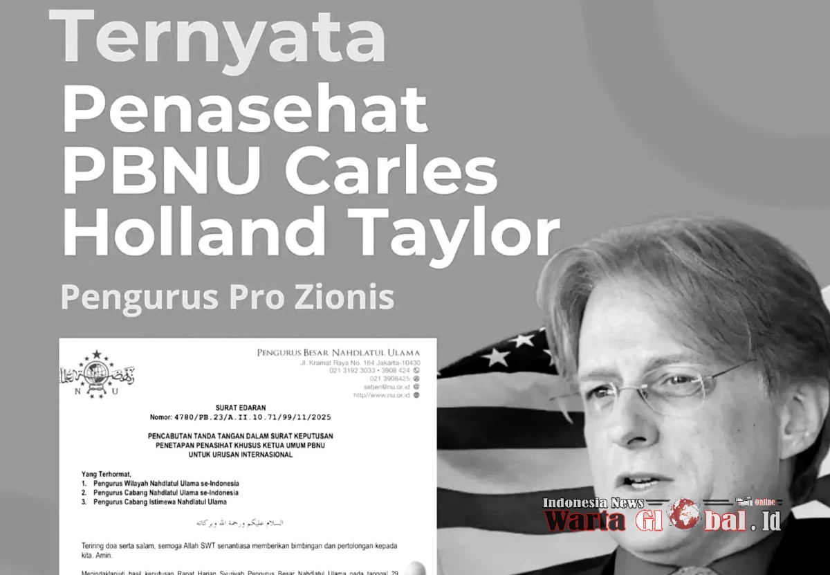 Heboh! Tokoh Barat Pro-Israel Masuk Kepengurusan NU, PBNU di Tengah Krisis Kepercayaan. Wajar Gus Yahya Dicopot!