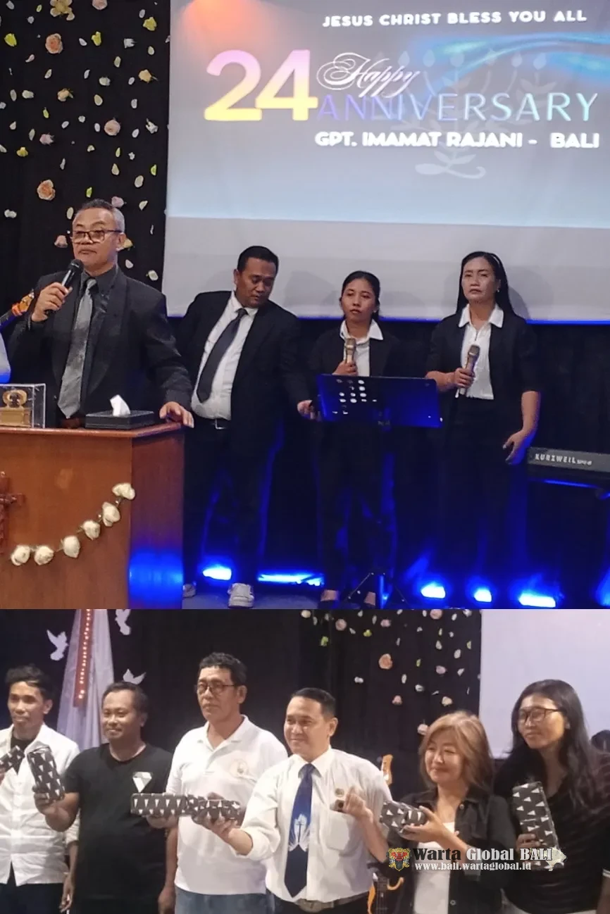 GPT Imamat Rajani Rayakan 24 Tahun Kasih Karunia, Gembala Ajak Jemaat Fokus "Melayani Hati Tuhan"