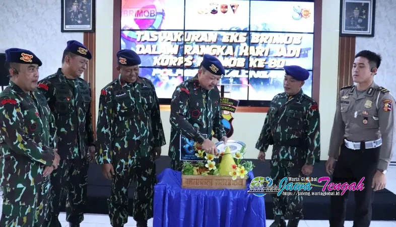 Kapolres Pekalongan dan Jajaran Hadiri Perayaan Tasyakuran HUT ke-80 Eks Brimob