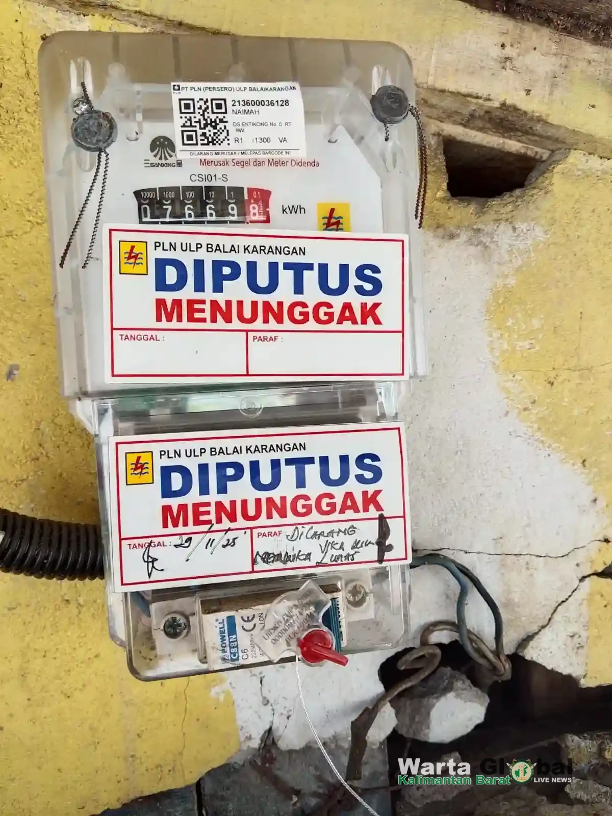 Penyegelan Listrik Rumah Janda di Entikong Hanya Telat 4 Hari, PLN Dikritik: “Dasar Hukumnya Apa?”