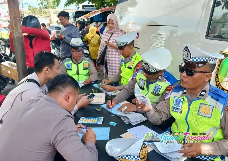 Gelar Operasi Gabungan di Pasar Jongke, Satlantas Polresta Surakarta Tindak 51 Pelanggar