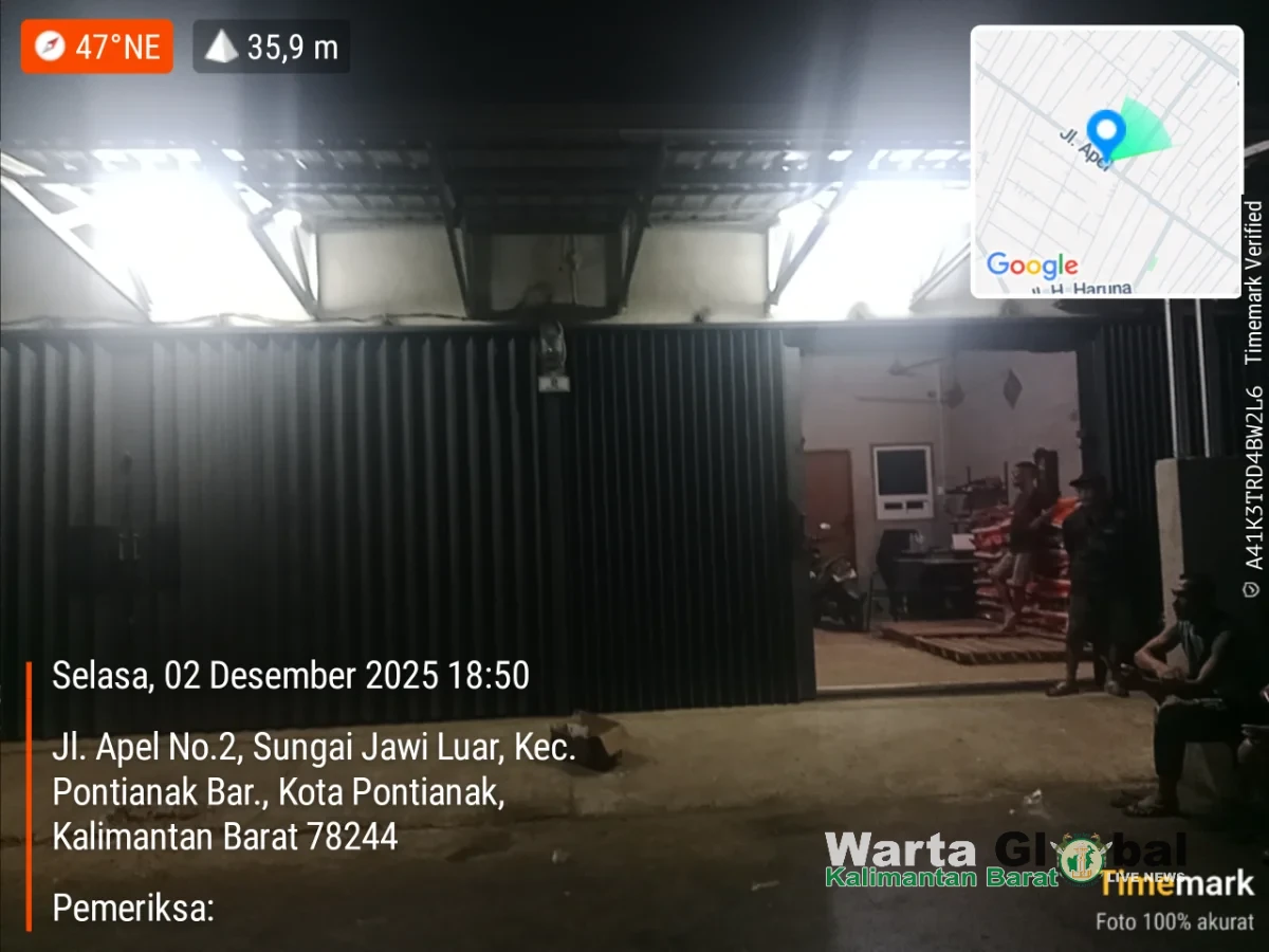 Penampungan Bawang Putih Diduga Ilegal di Jl. Apel, Pontianak Barat