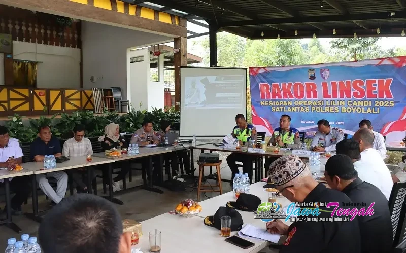 Kapolres Boyolali Pimpin Rakor Lintas Sektoral Jelang Operasi Lilin Candi 2025