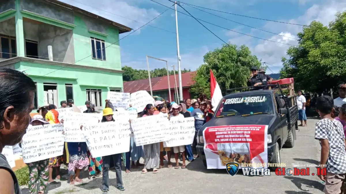 Ratusan Warga Desa Wayaloar Turun Aksi: Desak Pengembalian Zeth Daeng Sebagai Kepala Desa Definitif