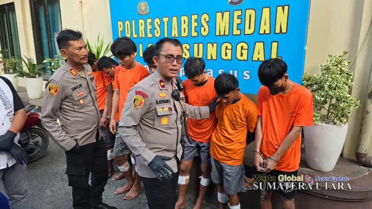 Polsek Sunggal Berhasil Mengamankan Lima dari Tujuh Pelaku Begal