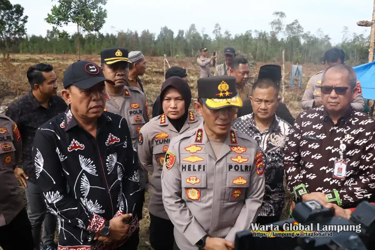 Kapolda Lampung turun langsung hadir redam konflik lahan lsenpatou bonow,