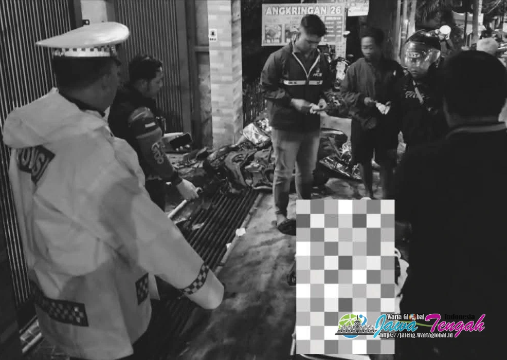 Tragis!! Pengendara Motor Laka Tunggal di Gombel Lama, Satu Tewas dan Satu Luka Berat