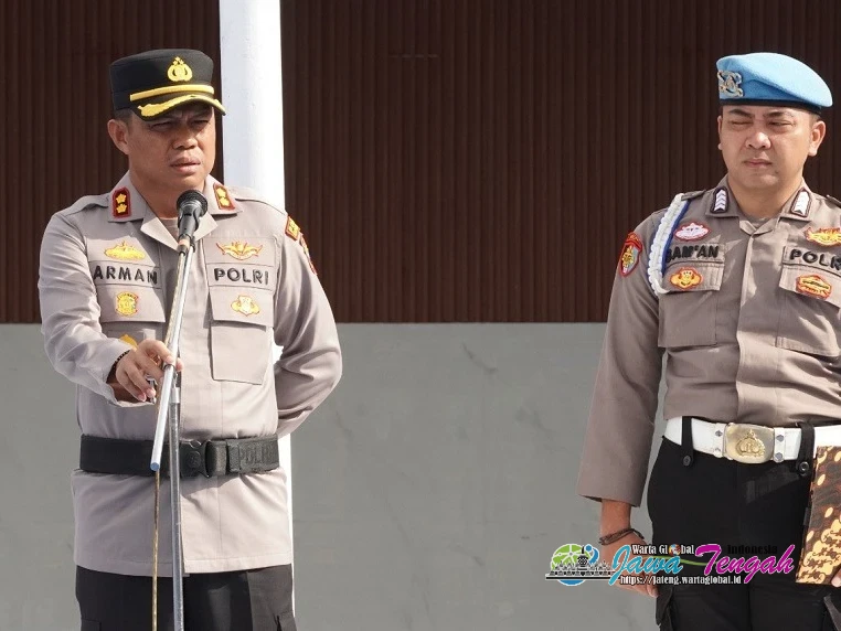 AKBP Arman Sahti Pimpin Apel Jam Pimpinan di Polres Karanganyar