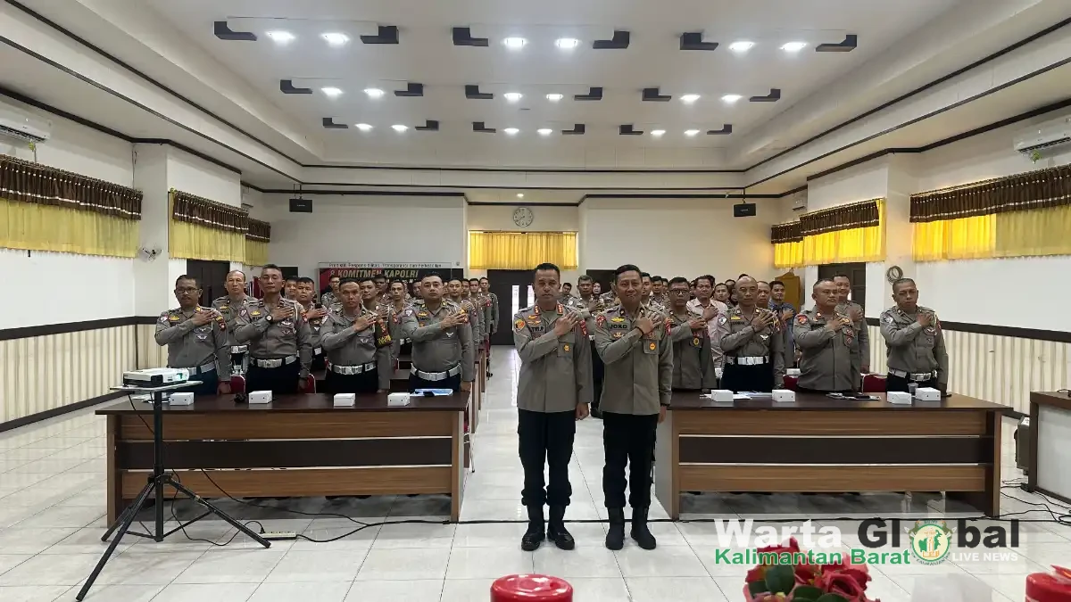 Kapolresta Pontianak Pimpin Latihan Pra Operasi Kewilayahan Keselamatan Kapuas 2026