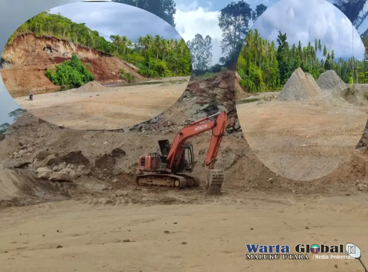 Angkat Keterhubungan dengan Polda Malut, Aktivitas Pertambangan Batuan di Desa Buton Terobos Sungai Aktif Diduga Langgar UU Minerba