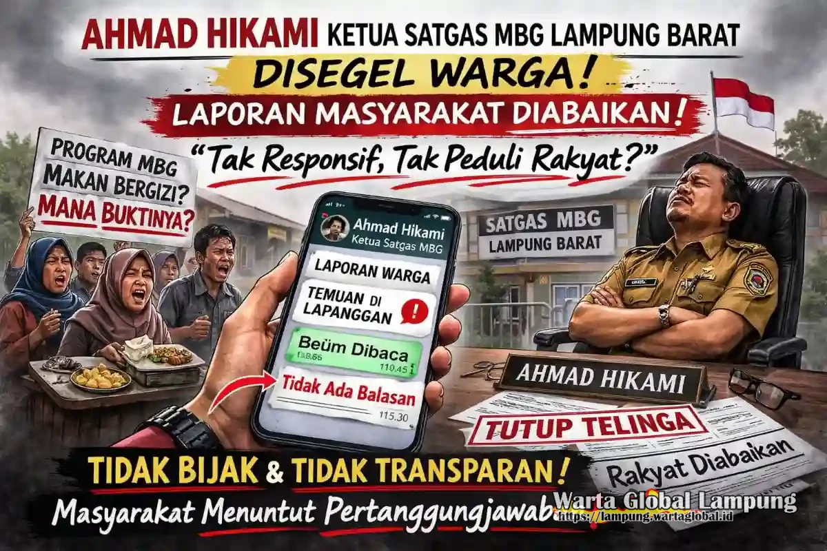 Diduga Abaikan Aduan Masyarakat Kinerja Ketua Satgas MBG Lampung Barat Dipertanyakan