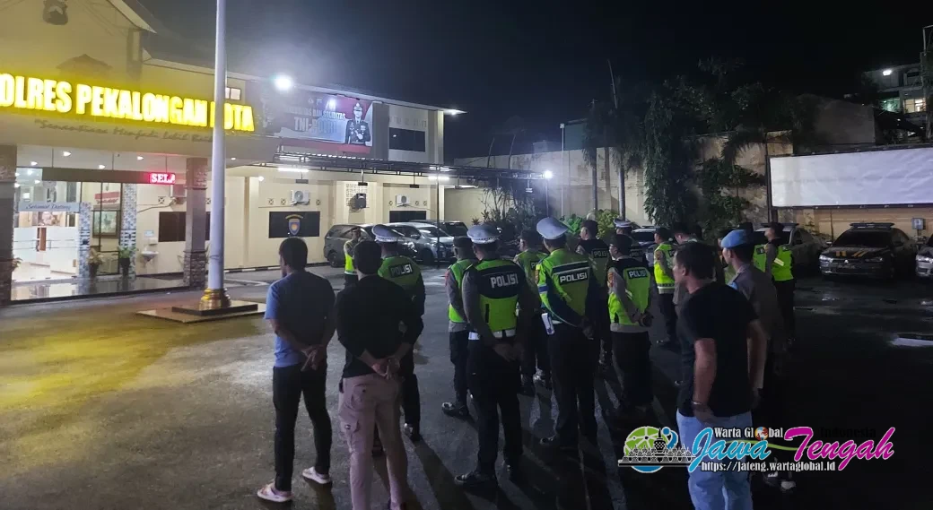 Antisipasi Kejahatan, Polres Pekalongan Kota Gelar Patroli Malam Skala Besar