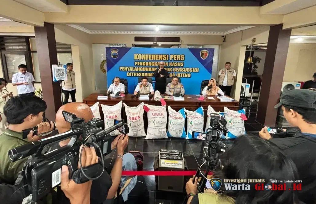 Polda Jateng Bongkar Sindikat Mafia Pupuk, Kerugian Negara Tembus Rp 4,3 Miliar
