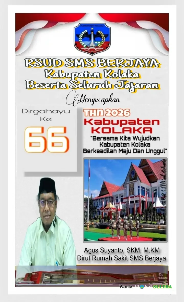 Iklan Hari Raya HUT Kolaka & Hari Raya Idul Fitri 1 Syawal 1447 H / 2026 M