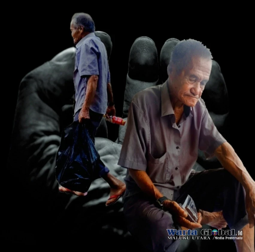 Perjuangan Hidup di Tengah Gemerlap Tambang, Kakek Musa Bertahan Jual Lampu Keliling di Obi