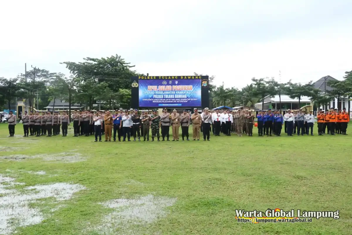 Polres tulang bawang tancap gas, OPS keselamatan Krakatau 2026, resmi d mulai,