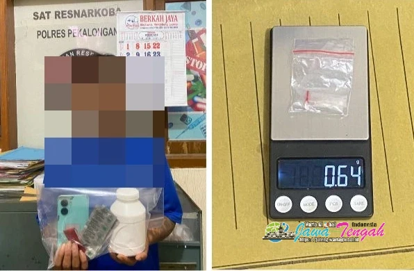 Satresnarkoba Polres Pekalongan Tangkap Pengedar Narkotika Lintas Wilayah di Pasar Saragi