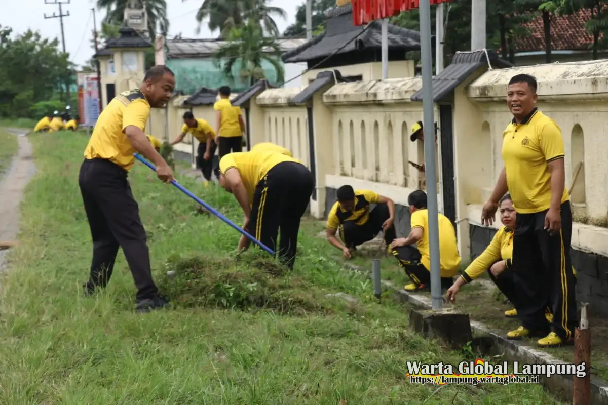 Polres tulang bawang menggema kurve serentak wujudkan lingkungan bersih,sehat