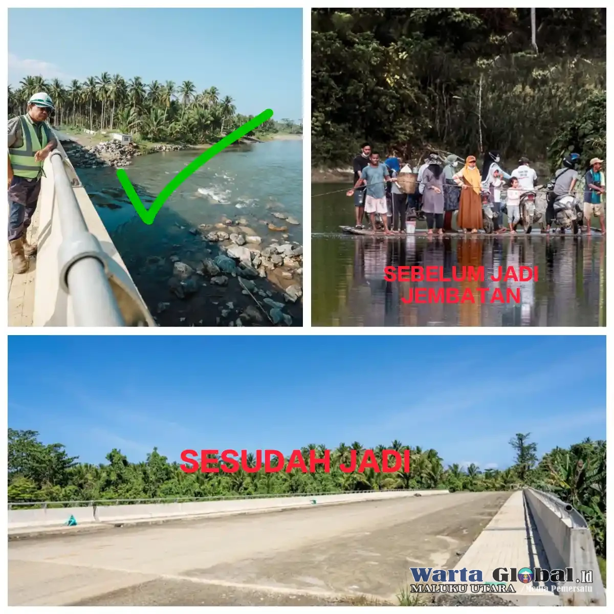 Jembatan Akelamo Jadi Urat Nadi Penghubung Ekonomi Soligi Kawasi Jembatan Akelamo Jadi Urat Nadi Penghubung Ekonomi Soligi Kawasi