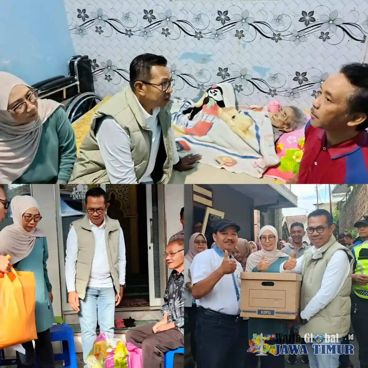 Walikota Batu Nur Rochman Kunjungi  Kelurahan Sisir: Bagi Bantuan, Kunjungi orang Sakit, dan Sapa Warga saat Kerja bakti