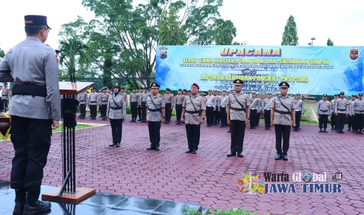 Kapolres Pekalongan Pimpin Sertijab Kasat Hingga Kapolsek, Tekankan Sinergitas dan Pelayanan Masyarakat