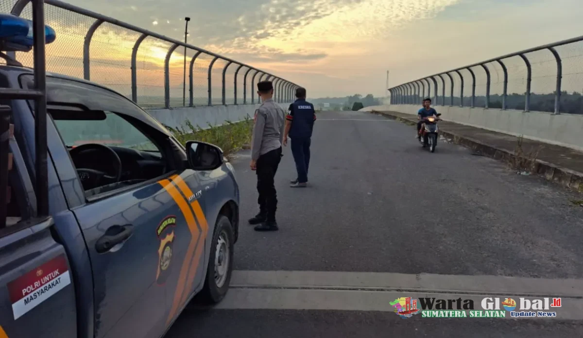 Patroli Subuh di Titik Rawan, Polsek Indralaya ogan ilir Antisipasi Balap Liar dan Gangguan Kamtibmas.!!!