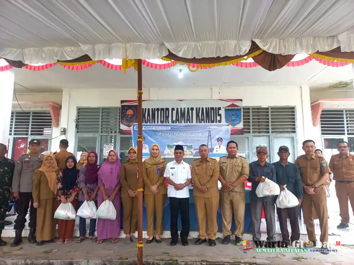 Polsek Rantau Alai Ogan Ilir Amankan Kegiatan Operasi Pasar Murah di Kecamatan Kandis.!!!!