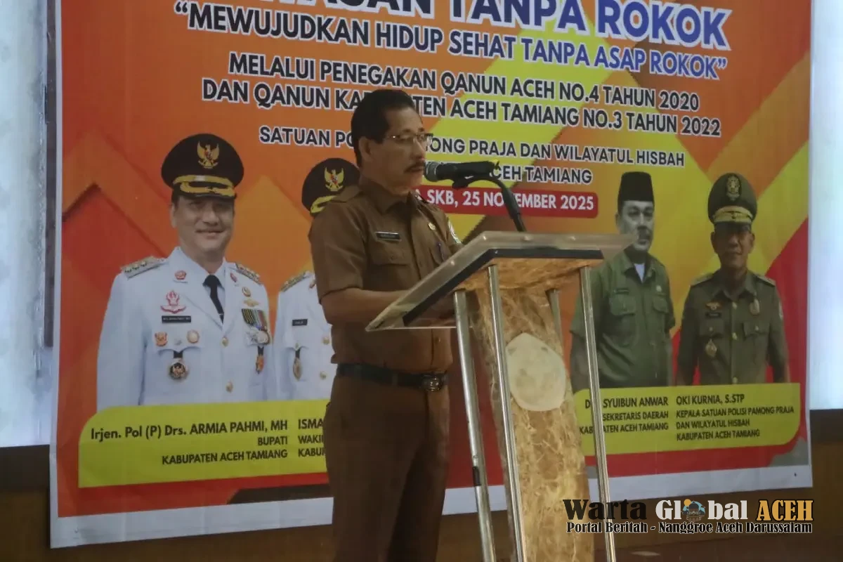 Pemkab Aceh Tamiang Laksanakan Sosialisasi Kawasan Tanpa Rokok Sesuai Qanun Nomor 3 Tahun 2022