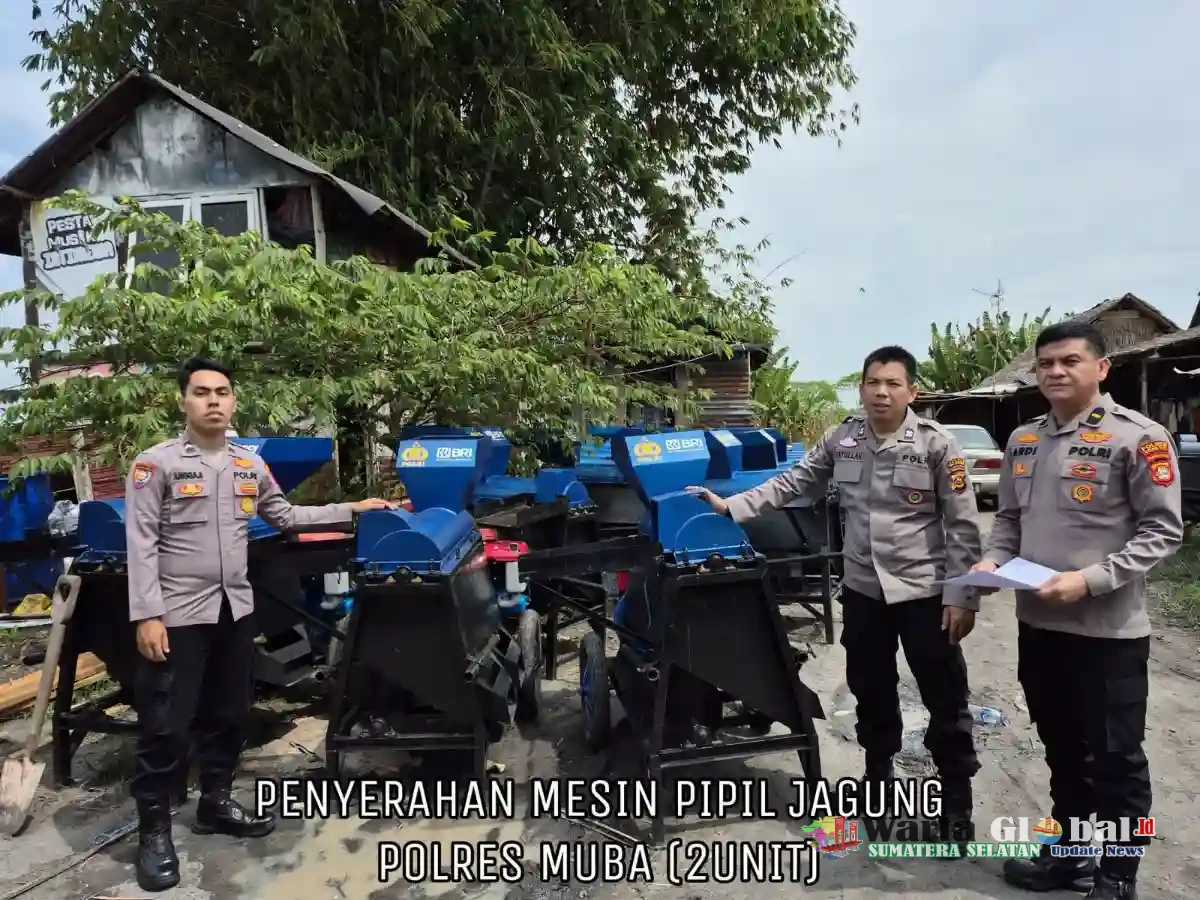 Polres Ogan Ilir Serahkan 25 Unit Mesin Pipil Jagung Bantuan Kapolda Sumsel dan Bank BRI untuk Polres Jajaran dan Kelompok Tani.!! Polres Ogan Ilir Serahkan 25 Unit Mesin Pipil Jagung Bantuan Kapolda Sumsel dan Bank BRI untuk Polres Jajaran dan Kelompok Tani.!!
