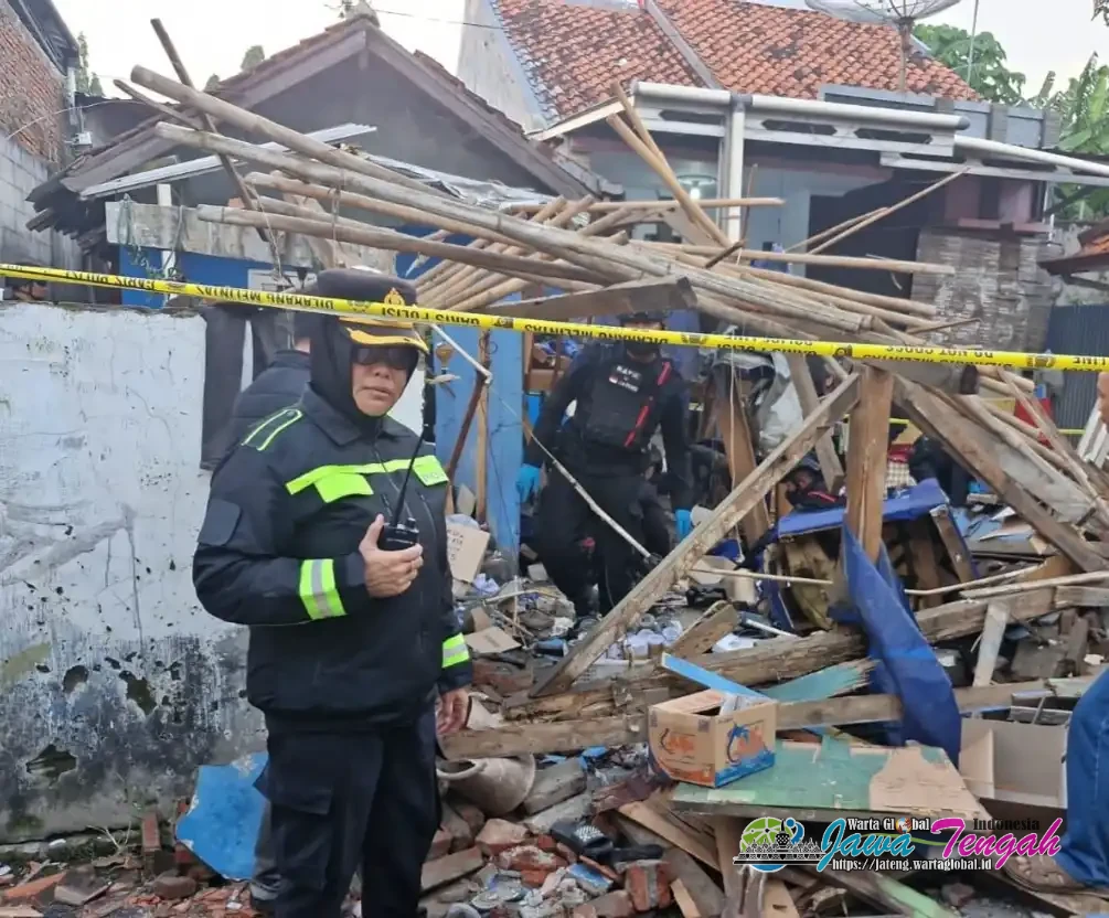 9 Orang Korban Ledakan Petasan, Polres Pekalongan Kota Gelar Olah TKP