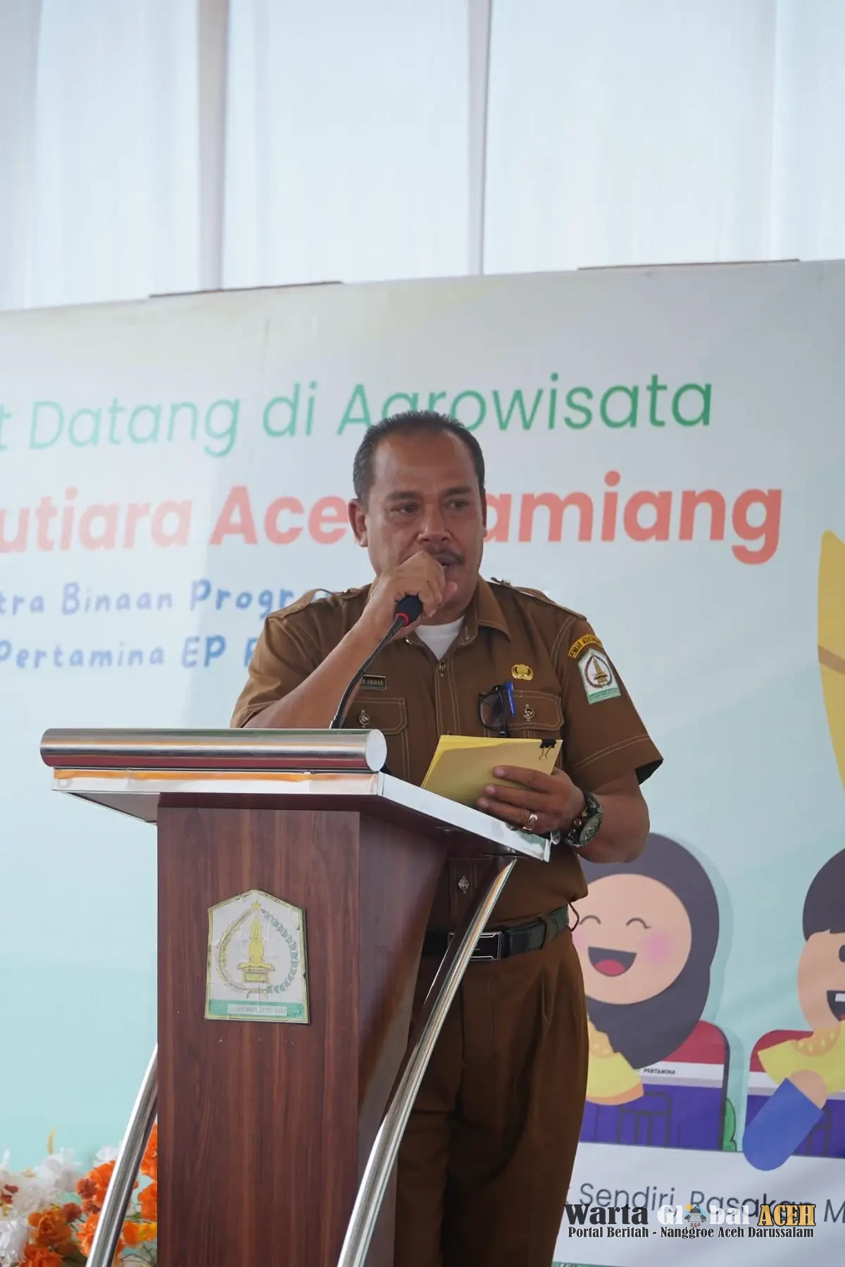 Plt. Sekda Aceh Tamiang Launching
Panen Raya Melon Mutiara Program CSR PT. Pertamina