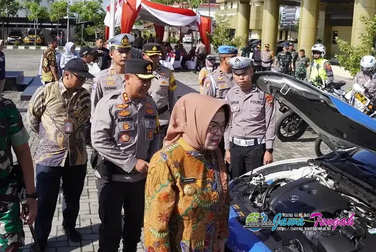 Bupati Pimpin Apel Ops Ketupat Candi 2026, Polres Sukoharjo Dirikan Tiga Pos Pengamanan Lebaran