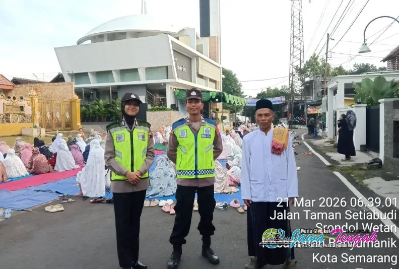 Polsek Banyumanik Gelar Pengamanan Sholat Idul Fitri 1447 H di 11 Lokasi Wilayah Banyumanik