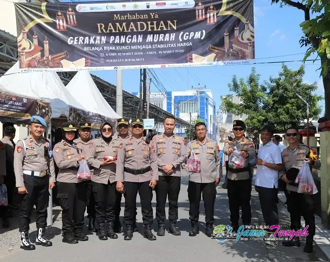 Wakapolresta Surakarta Buka Bazar Pangan Murah, Bantu Warga Dapatkan Sembako Lebih Terjangkau
