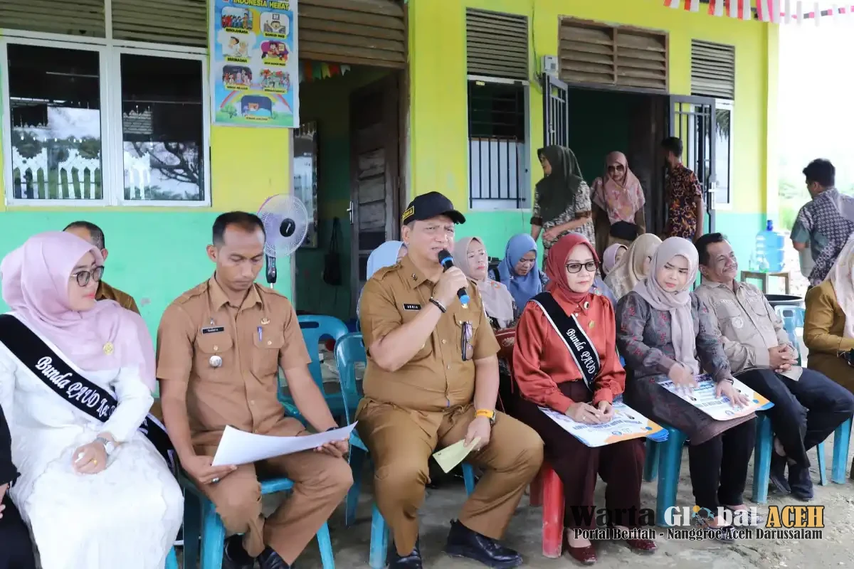 Bupati dan Bunda PAUD Aceh Tamiang Sosialisasi Wajib Belajar 13 Tahun ke Kuala Penaga
