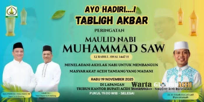 Ustadz Das'ad Latif Isi Tabligh Akbar Maulid Nabi 2025 di Aceh Tamiang, Catat Tanggalnya!