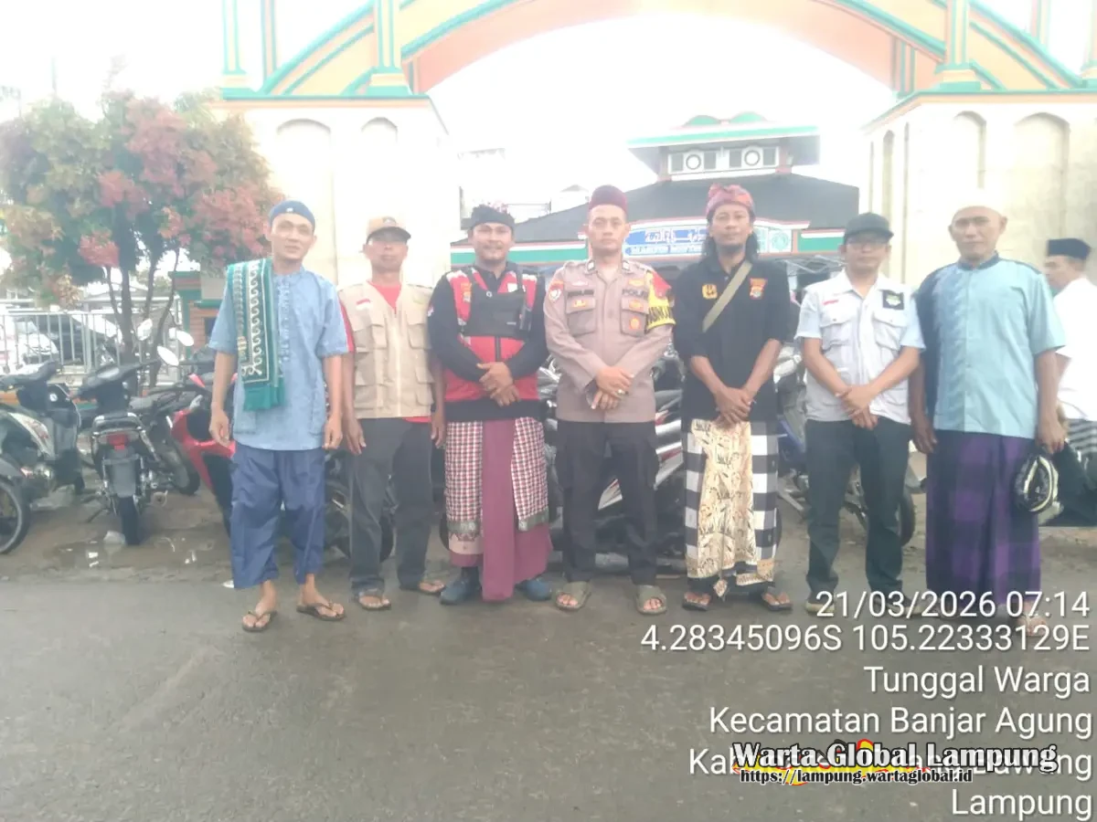 Pilih bertugas dari pada pulang kampung personel polres tulang bawang di kerahkan amankan sholat idul Fitri