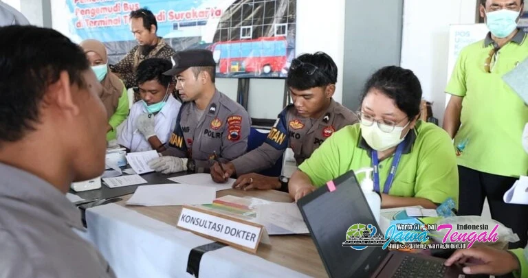 Pemprov Jateng Cek Kesehatan dan Tes Narkoba Sopir Bus untuk Keselamatan Pemudik Lebaran 2026