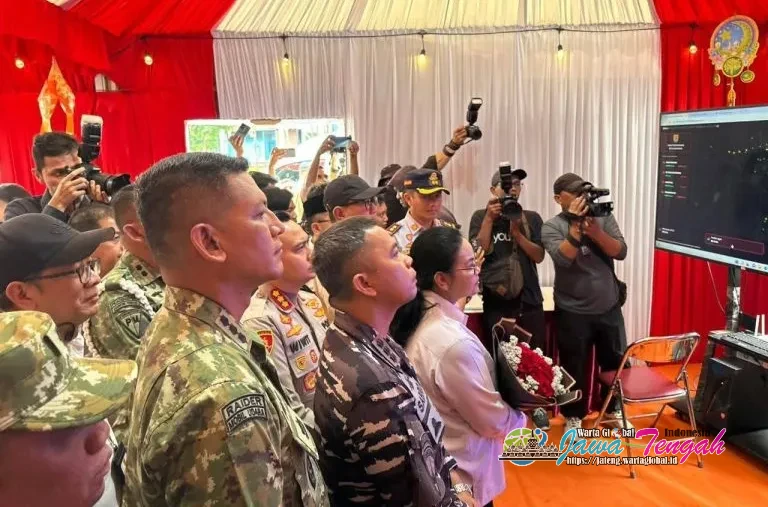 Wali Kota Agustina Wilujeng Bersama Forkopimda Kota Semarang Pantau Pos Pengaman Terpadu