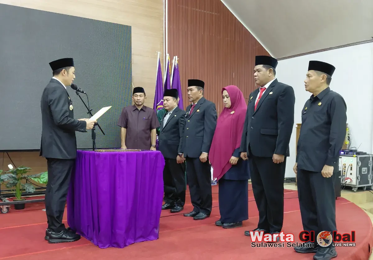 Bupati Enrekang Lantik Empat Pejabat, Tekankan Perbaikan Kinerja di Tengah Tekanan Anggaran