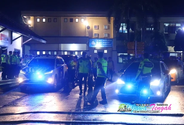 Kapolres Pekalongan Pimpin Apel Patroli Skala Besar Jaga Kamtibmas Selama Ramadan