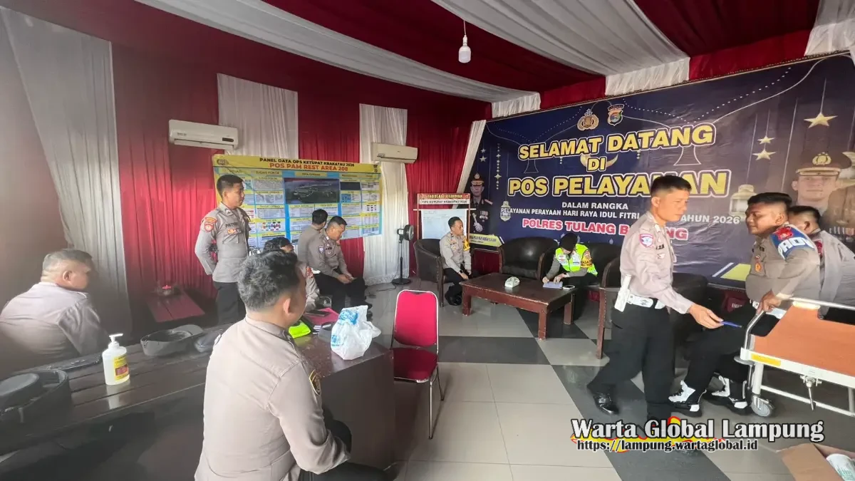 Kunjungan mendadak di pos Yan rest area km 208, kasat lantas polres tulang bawang Kunjungan mendadak di pos Yan rest area km 208, kasat lantas polres tulang bawang