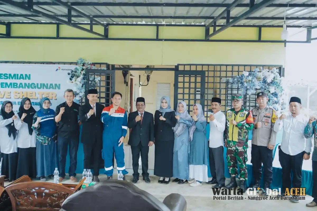 Wabup Aceh Tamiang Resmikan Inclusive Shelter Bantuan PT. Pertamina