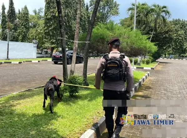 Polres Pekalongan Sterilisasi Gedung Setda Kajen Jelang Penyerahan Surat Gubernur Jateng