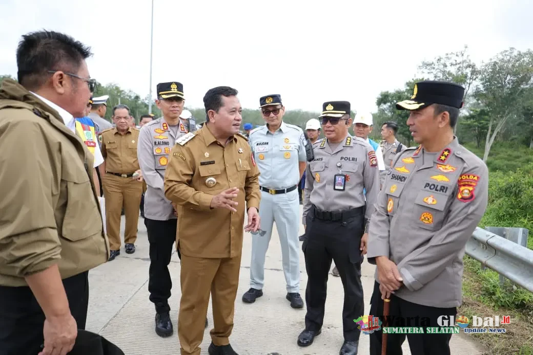 Kapolda Sumsel Cek Jalur Strategis Tol Kapal Betung Jelang Mudik Lebaran.!!??