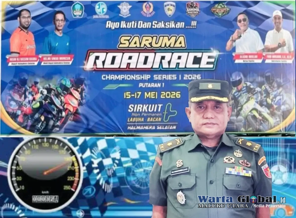 Kasdim 1509/Labuha Gagas Saruma Roadrace 2026, Bangkitkan Semangat Olahraga Otomotif di Halmahera Selatan