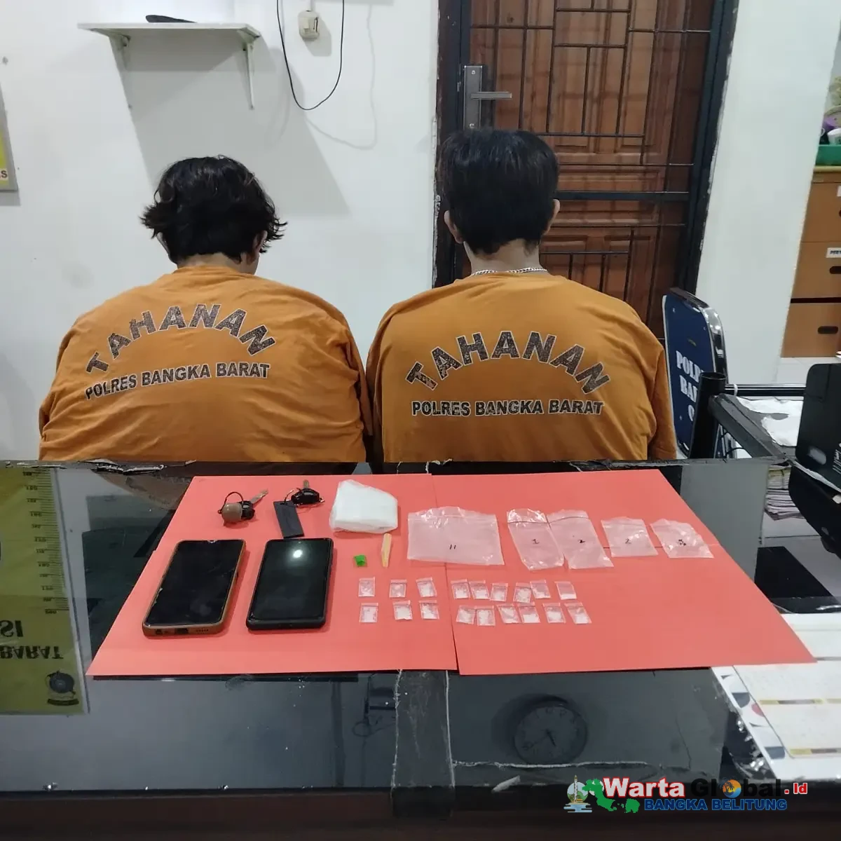 Polres Bangka Barat Bongkar Peredaran Narkoba di Mentok, Tiga Pengedar Diamankan dengan Puluhan Paket Sabu